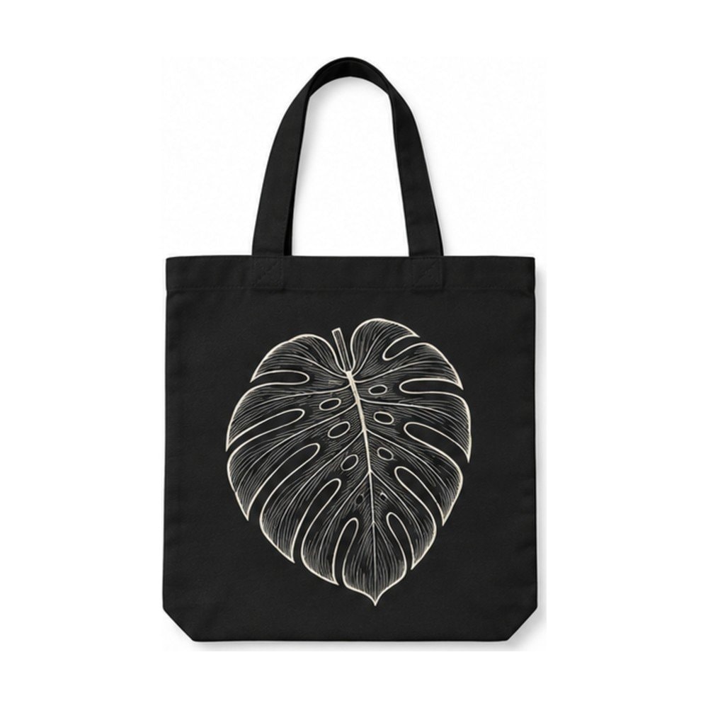 Monstera Outline Tote