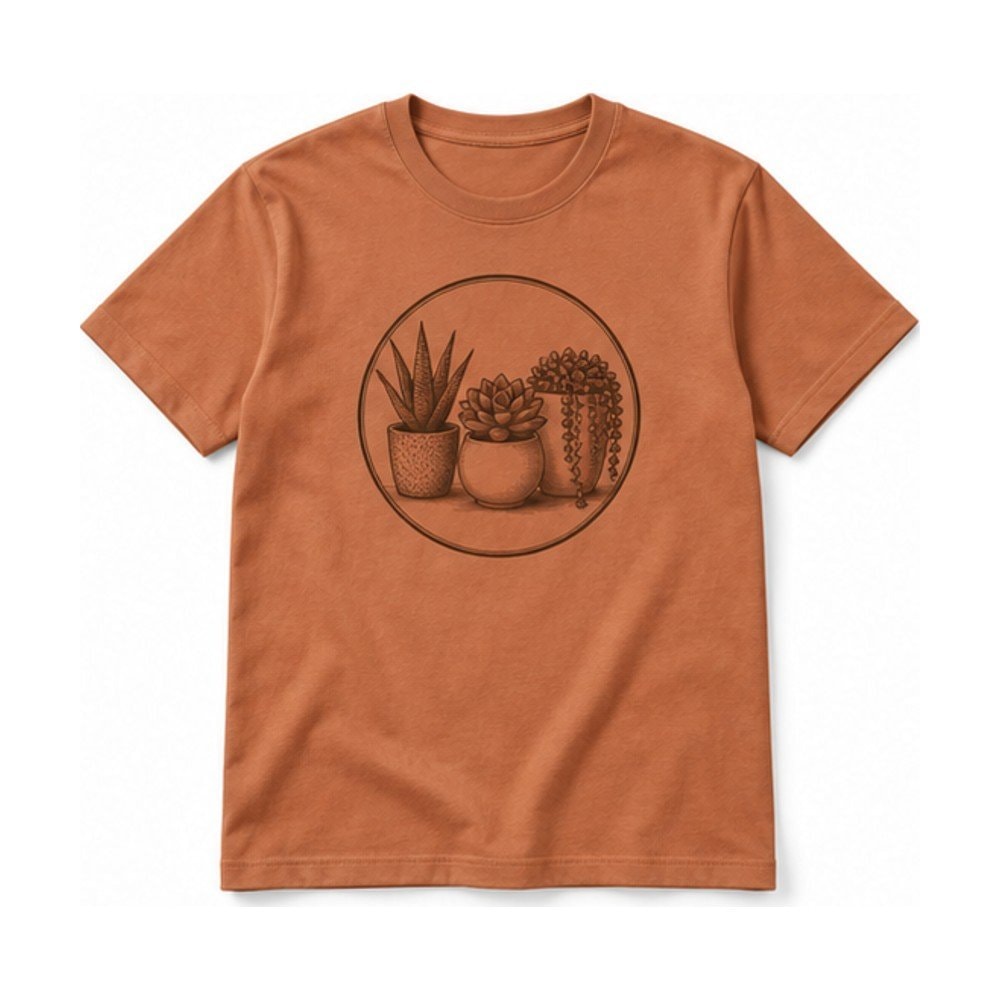 Succulent Trio Badge Tee